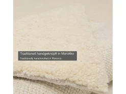 Alfombra De Salón^Alfombra bereber tejida a mano con lana 170x240 cm Hadj Blanco