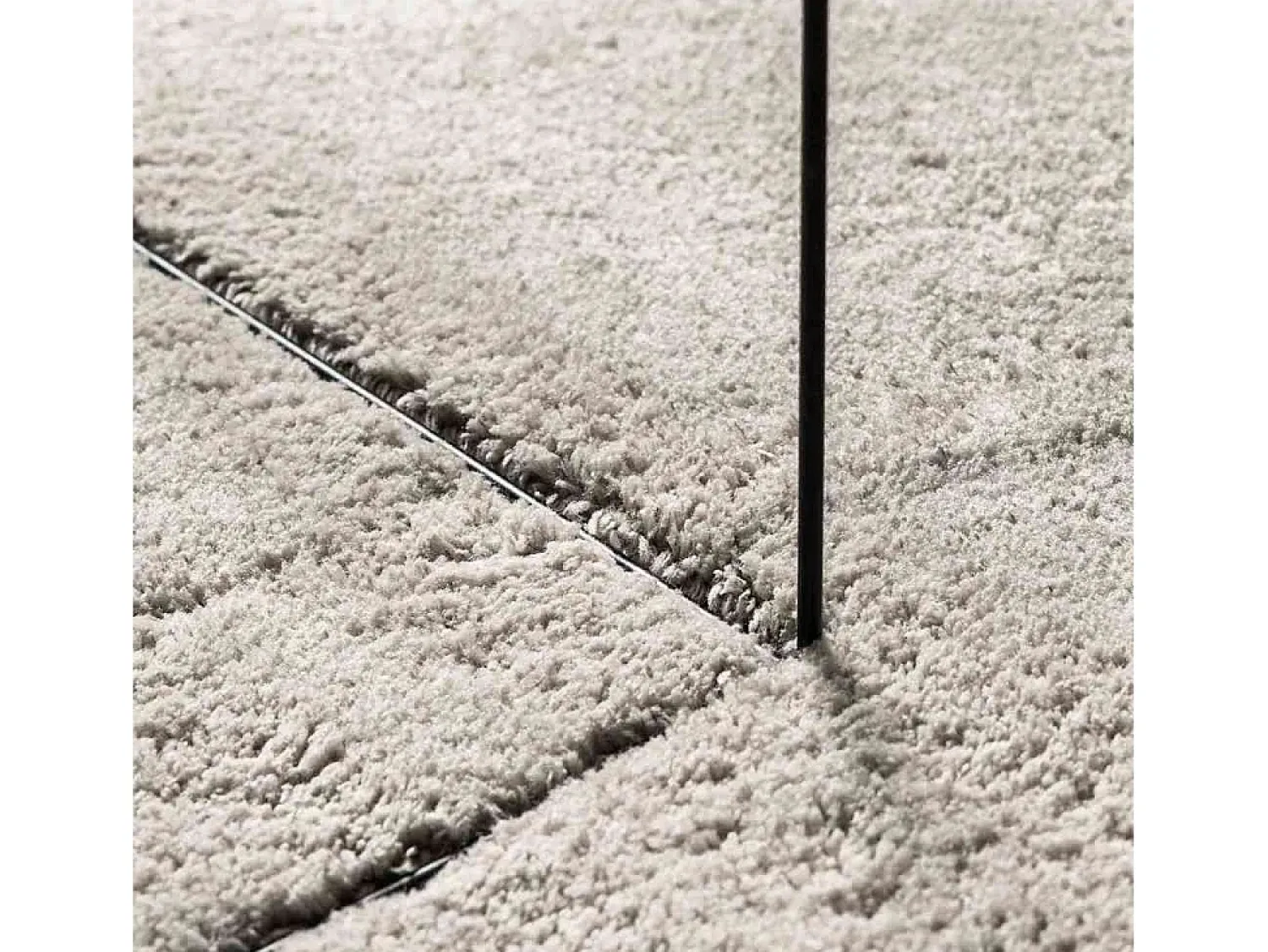 Alfombra De Cocina^Alfombra color arena 160 x 230 cm Poliéster Marru00f3n