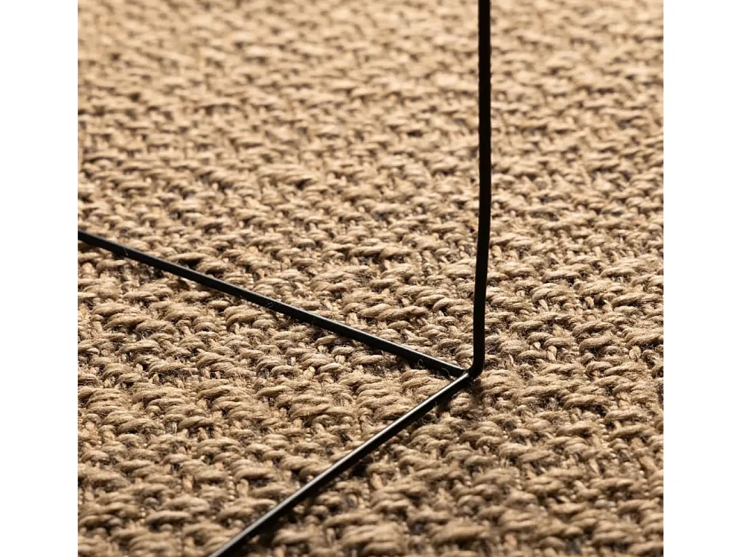 Alfombra con aspecto de yute interior y exterior 140x200 cm