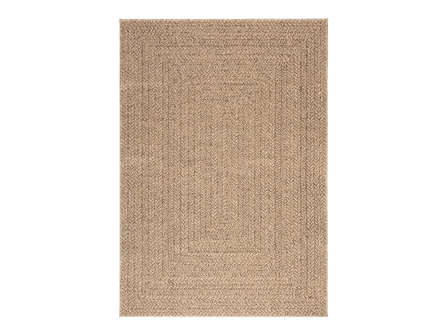 Alfombra con aspecto de yute interior y exterior 140x200 cm