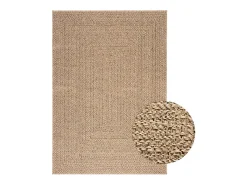 Alfombra con aspecto de yute interior y exterior 140x200 cm