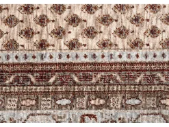 Alfombra con bordes de estilo oriental 80x150 cm Beige multi Beatrice