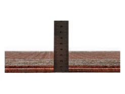 Alfombra con bordes de estilo oriental 60x130 cm Rojo Multi Beatrice