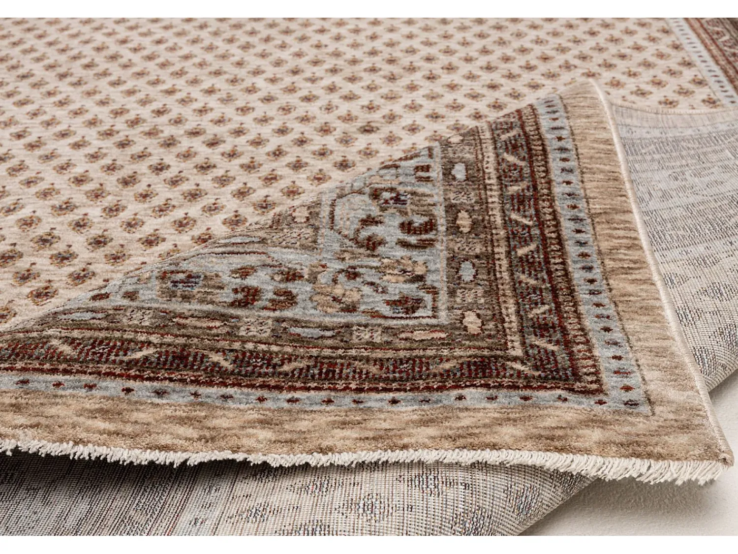 Alfombra De Salón^Alfombra con bordes de estilo oriental 120x180 cm multi Beatrice Beige