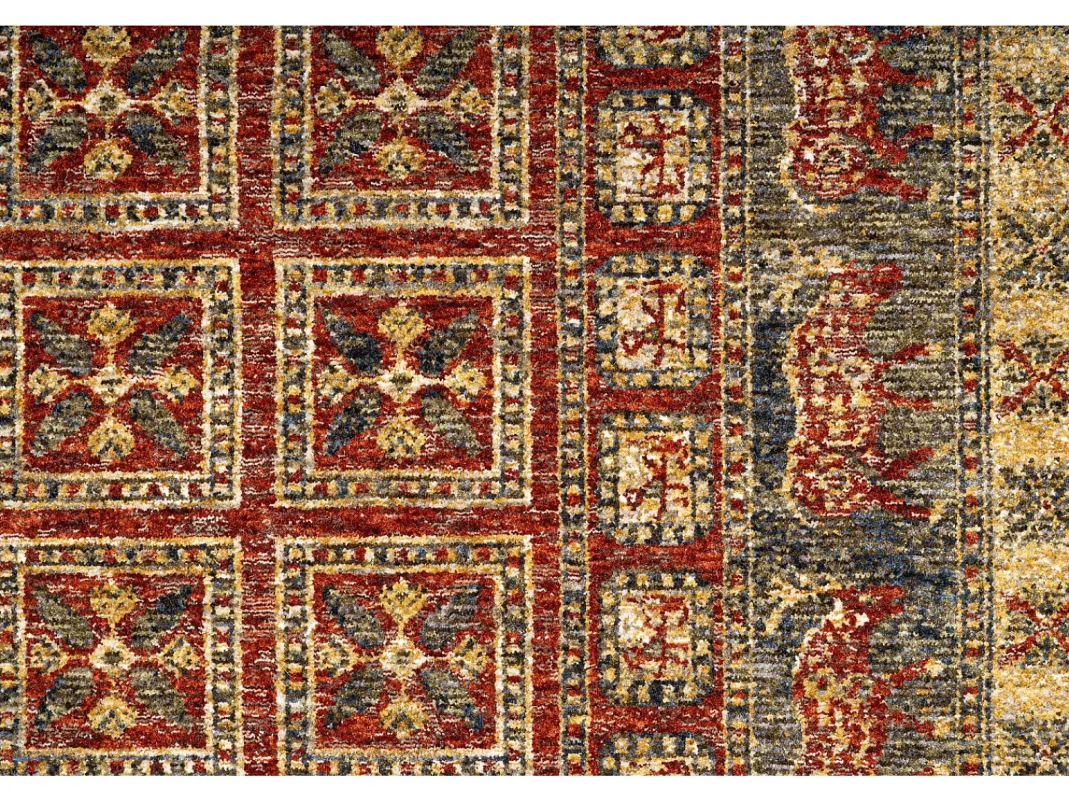 Alfombra De Salón^Alfombra con bordes de estilo oriental 120x180 cm Multi Beatrice Rojo