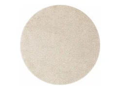 Alfombra Crema 120 x 120 cm Polipropileno