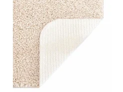 Alfombra De Cocina|Alfombra Redonda^Alfombra Crema 120 x 120 cm Polipropileno Blanco
