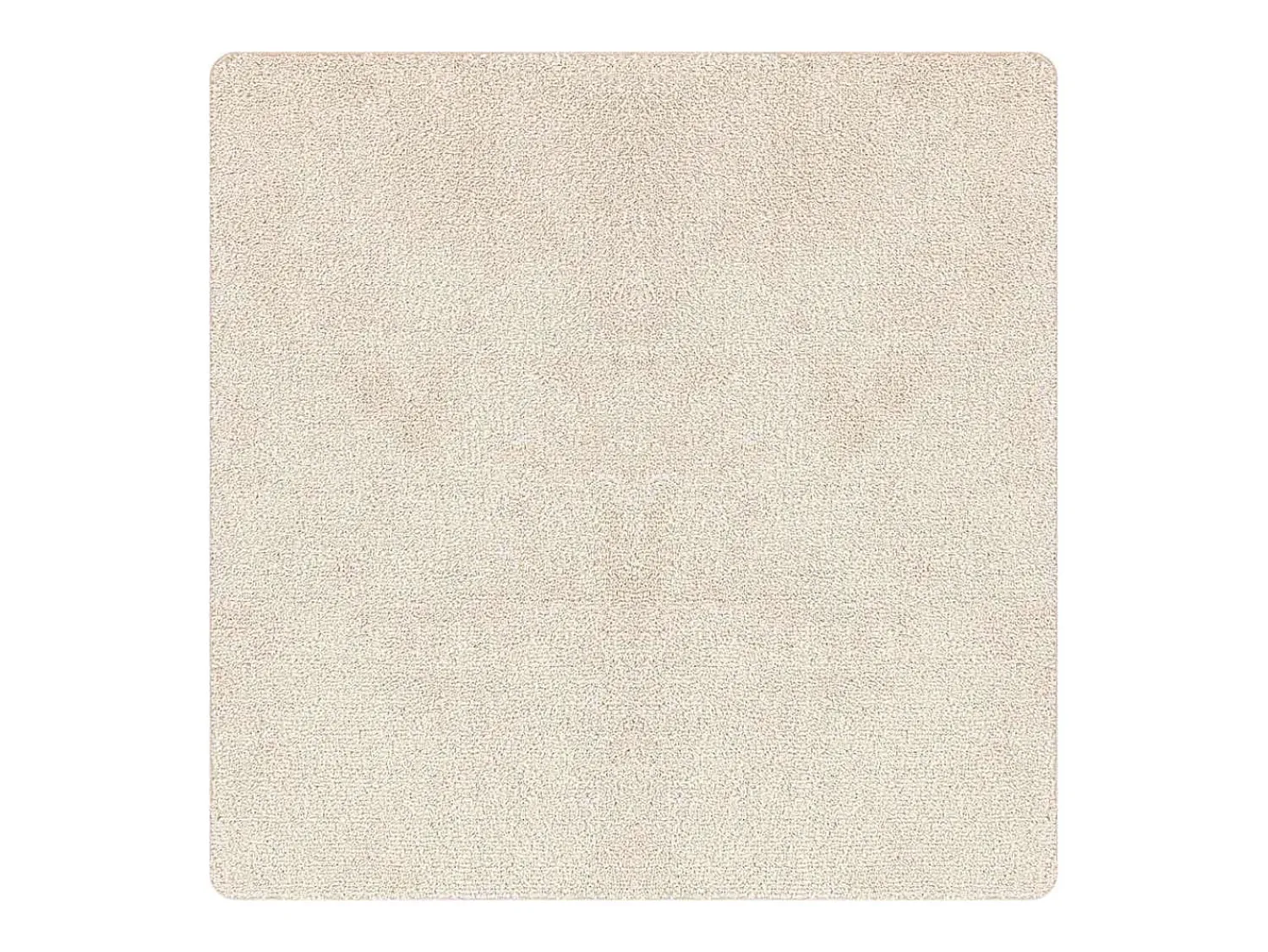 Alfombra De Cocina|Alfombra Redonda^Alfombra Crema 120 x 120 cm Polipropileno Blanco