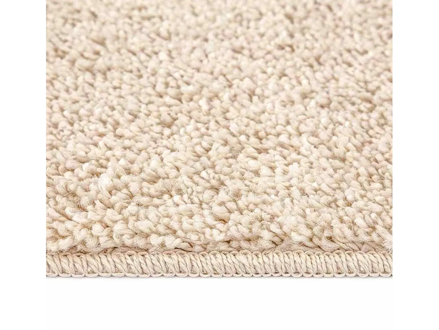 Alfombra De Cocina|Alfombra Redonda^Alfombra Crema 120 x 120 cm Polipropileno Blanco
