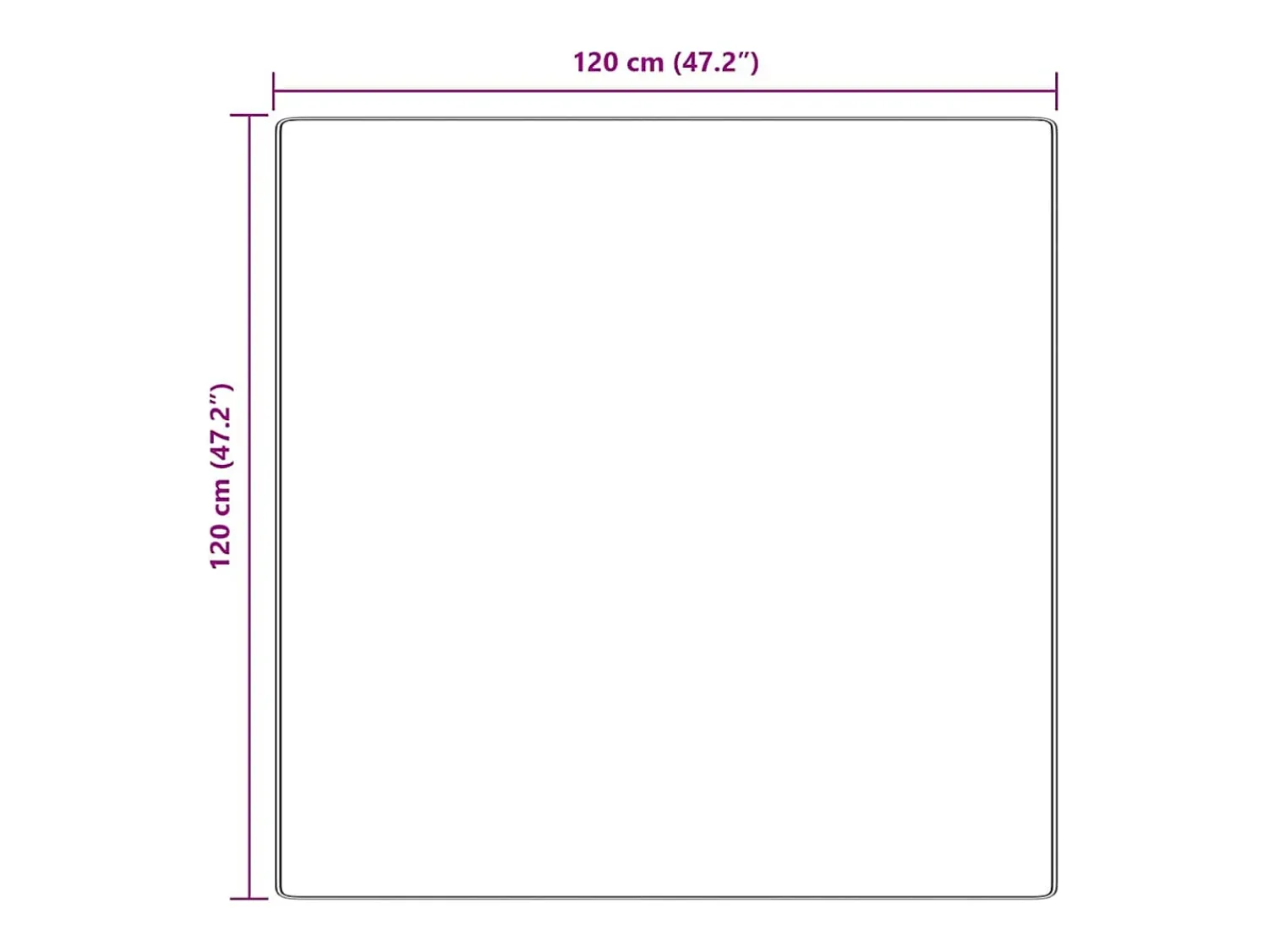 Alfombra De Cocina|Alfombra Redonda^Alfombra Crema 120 x 120 cm Polipropileno Blanco