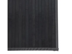 Alfombra cuadrada bambú gris 100x100 cm