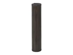 Alfombra cuadrada bambú marrón oscuro 100x100 cm