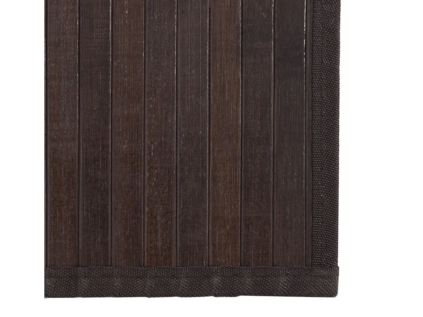 Alfombra cuadrada marrón oscuro 100x100 cm bambú