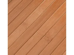 Alfombra cuadrada natural 100x100 cm bambú Marru00f3n