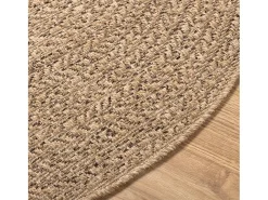 Alfombra de 160 cm con aspecto de yute, para interior y exterior