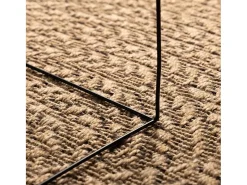 Alfombra de 160 cm con aspecto de yute, para interior y exterior