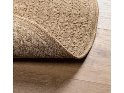 Alfombra de 160 cm con aspecto de yute, para interior y exterior