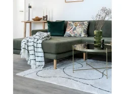 House Nordic Alfombra De Salón^Alfombra de algodón estampado marrón claro 160 x 230 cm Beige