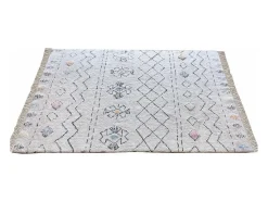Discount The Rug Republic Alfombra de algodón Seabert 230 x 160 cm Beige