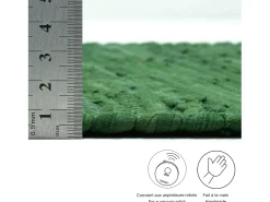 Alfombra De Salón^Alfombra de algodón tejida a mano y reversible 160x230 cm Verde oscuro Happy Cotton Verde pino