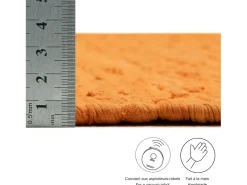 Sale Alfombra de algodón tejida a mano y reversible 120x180 cm Happy Cotton Terracota