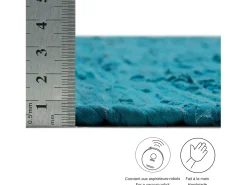 Alfombra De Salón^Alfombra de algodón tejida a mano y reversible 70x140 cm Turquesa Happy Cotton Azul turquesa
