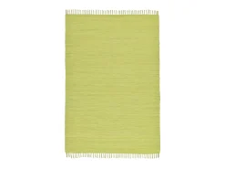Sale Alfombra de algodón tejida a mano y reversible 60x120 cm Happy Cotton Verde