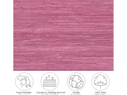 Alfombra De Salón^Alfombra de algodón tejida a mano y reversible 70x140 cm Fuchisa Happy Cotton Fucsia