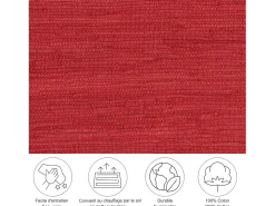 Alfombra De Salón^Alfombra de algodón tejida a mano y reversible 160x230 cm Happy Cotton Rojo