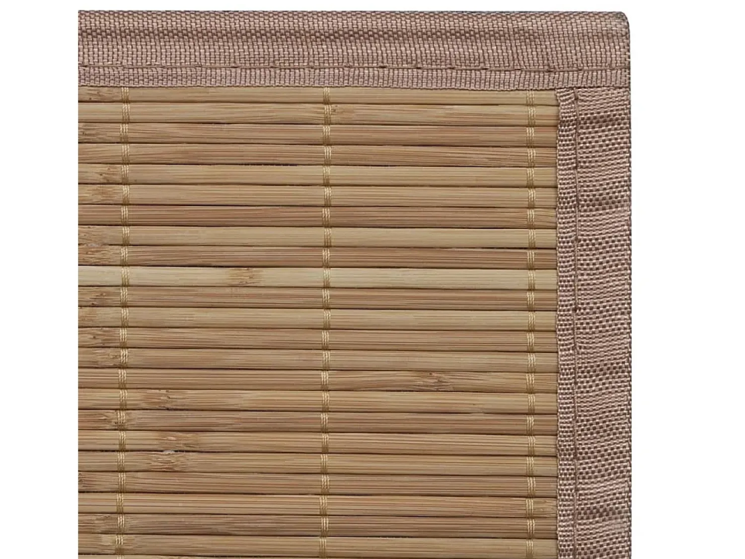 Online Clicnbuy Alfombra de bambú color natural 100x160 cm Marru00f3n
