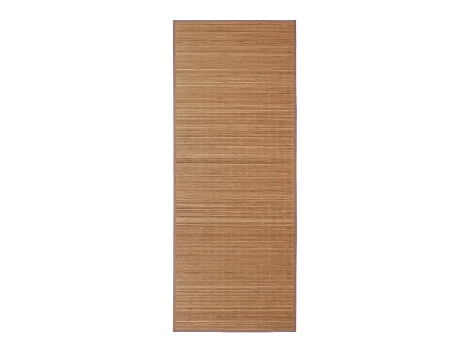 Online Clicnbuy Alfombra de bambú color natural 100x160 cm Marru00f3n