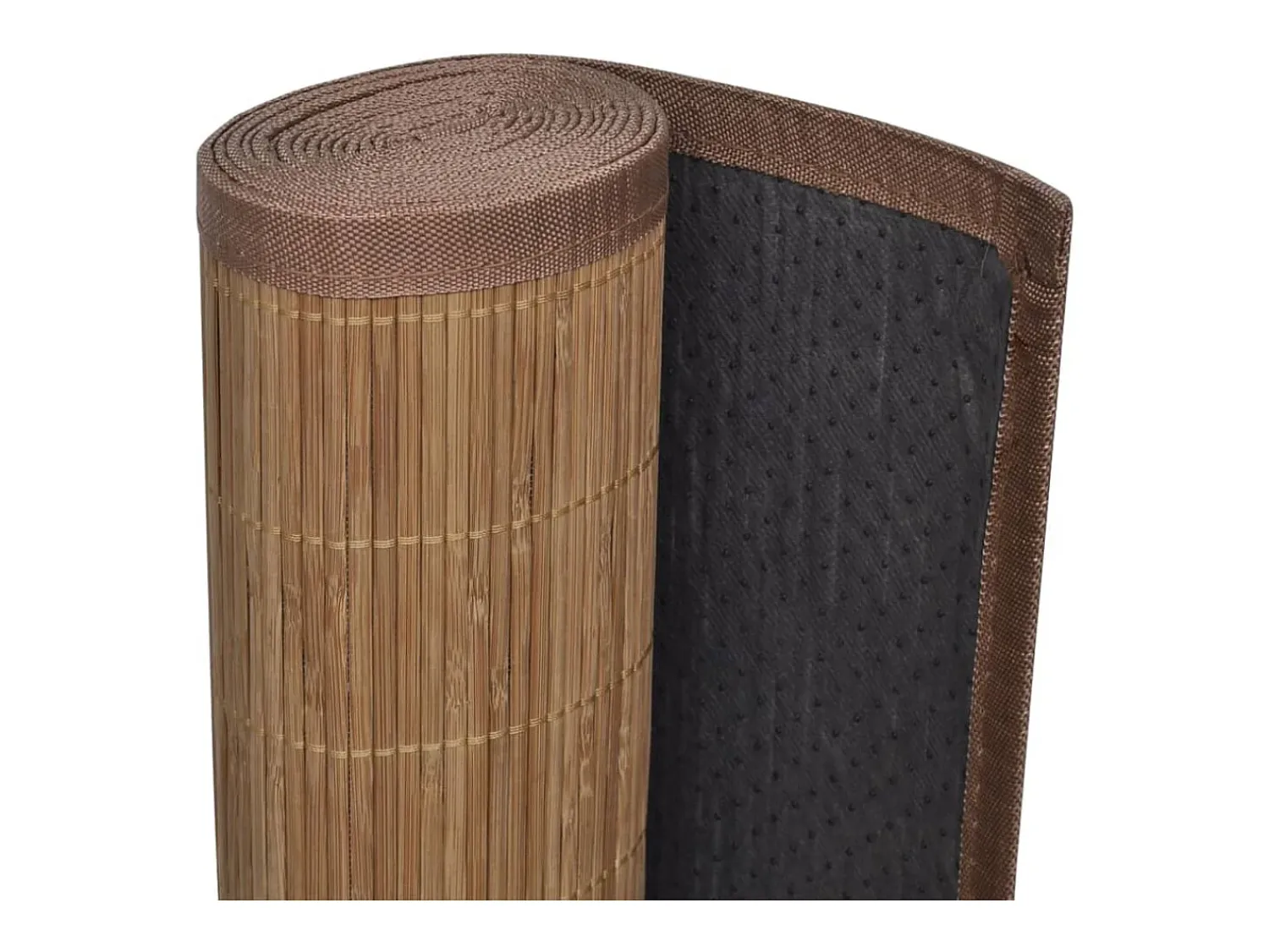Online Clicnbuy Alfombra de bambú color natural 100x160 cm Marru00f3n