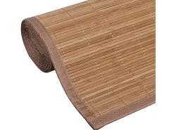 Alfombra de bambú color natural 160x230 cm