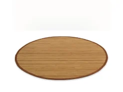 Alfombra de bambú marrón, 120 cm