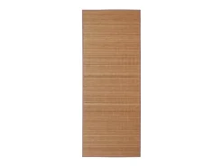 Alfombra De Cocina^Alfombra de bambú marrón con láminas rectangulares 120 x 180 cm Marru00f3n