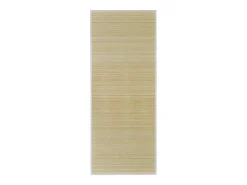 Alfombra de bambú natural con láminas rectangulares 80x300 cm