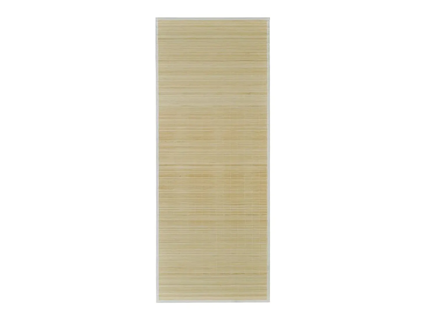 Alfombra de bambú natural con láminas rectangulares 80x300 cm