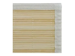 Alfombra de bambú natural con láminas rectangulares 80x300 cm