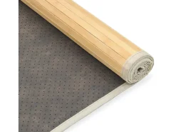 Alfombra De Cocina^Alfombra de bambú 80x200 cm Natural Beige