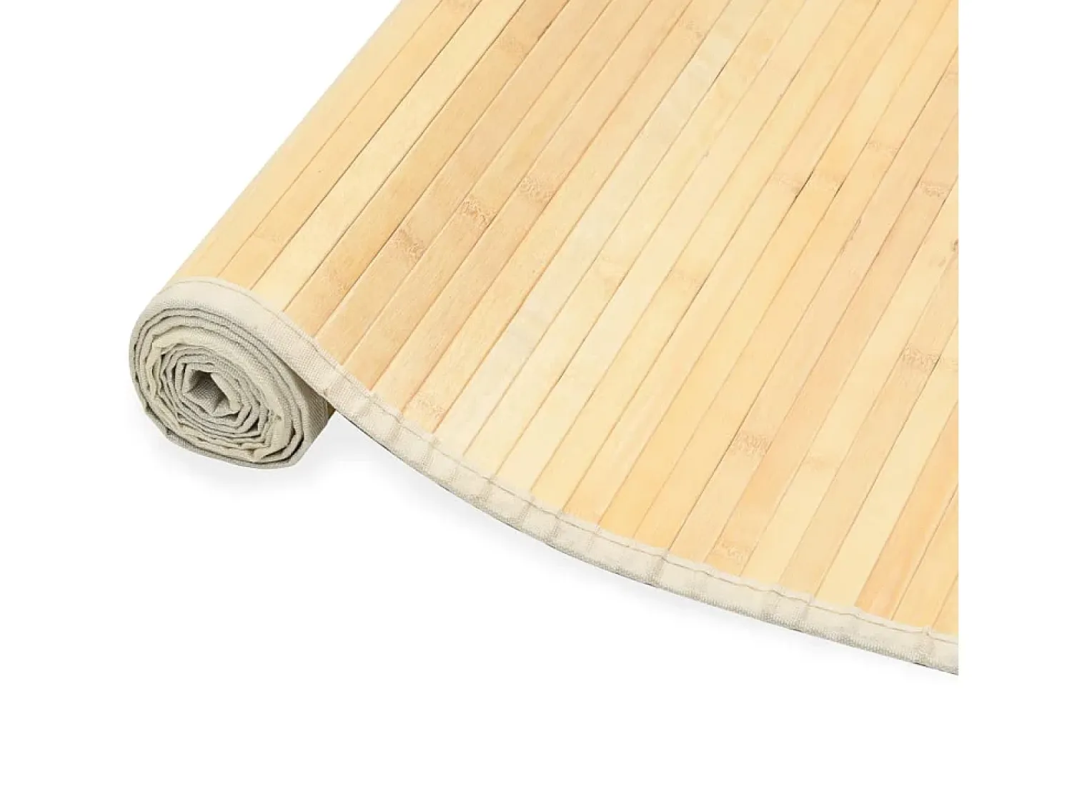 Alfombra De Cocina^Alfombra de bambú 80x200 cm Natural Beige