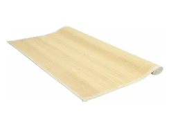 New Alfombra de bambú 160x230 cm Natural Marru00f3n