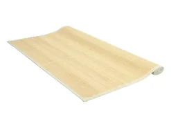 Alfombra De Cocina^Alfombra de bambú 100x160 cm Natural Marru00f3n