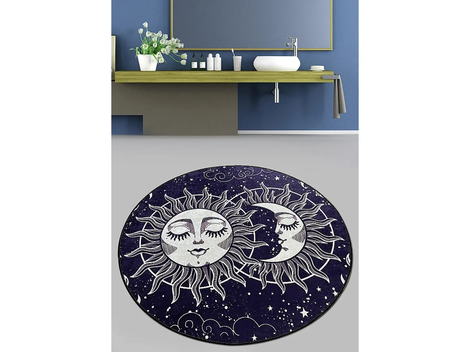 Discount Alfombra de baño Aten Djt (200 cm) Multicolor