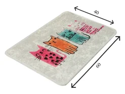 Alfombra de baño Baby Cats (40 x 60) multicolor
