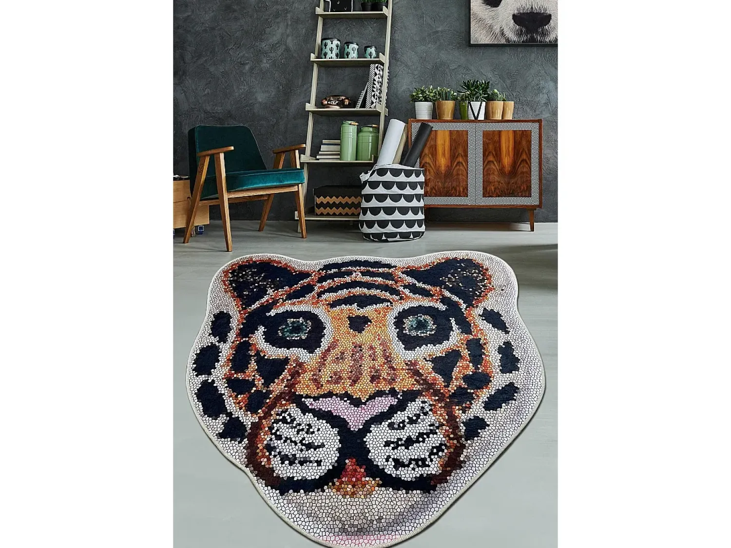 Alfombra de baño Bengal Djt (120 cm) Multicolor
