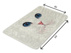 Outlet Alfombra de baño Blue Eyes (40 x 60) Multicolor