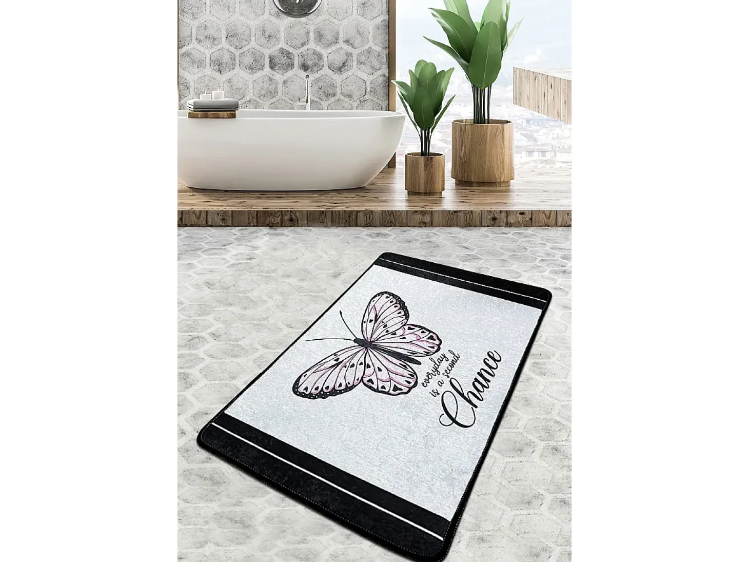 Alfombra de baño Change Djt (70 x 120) multicolor