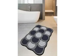 Outlet Alfombra de baño Ciorcail gris azul oscuro Multicolor