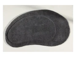 ebuy24 Alfombra De Baño|Ropa De Cama^Alfombra de baño de piedra 75x50cm oscuro. Gris