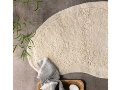 Clearance ebuy24 Alfombra de baño Elvis 85x60cm . Beige